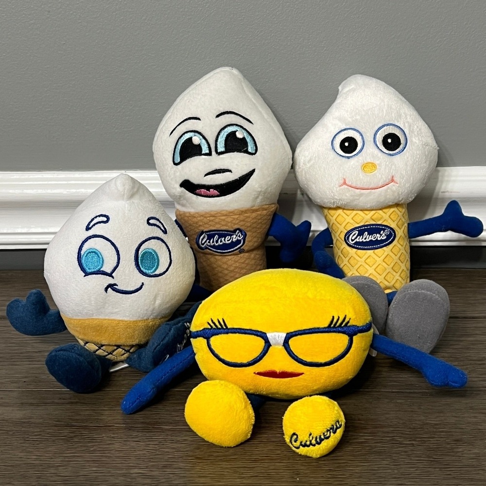 Culver's Scoopie & Goldie Promo‎ Plush Lot of 4
